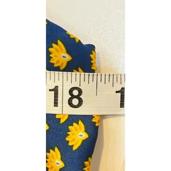 Boho Wide Leg Silky Satin Palazzo Jumpsuit M Multicolor Hippie Gypsy - Picture 10 of 16